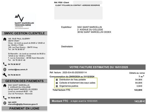 Comprendre ma facture Comprendre ma facture